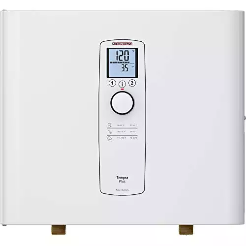 Stiebel Eltron Tankless Water Heater – Tempra 24 Plus – Electric, On Demand Hot Water, Eco, White, 20.2