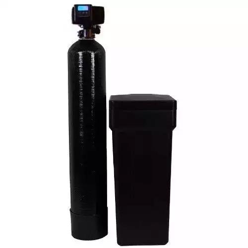 Discount Water Softeners 32k-56sxt-10 Fleck 5600sxt On Demand Water Softener (32,000 Grains) with Resin Made in USA/Canada, Black