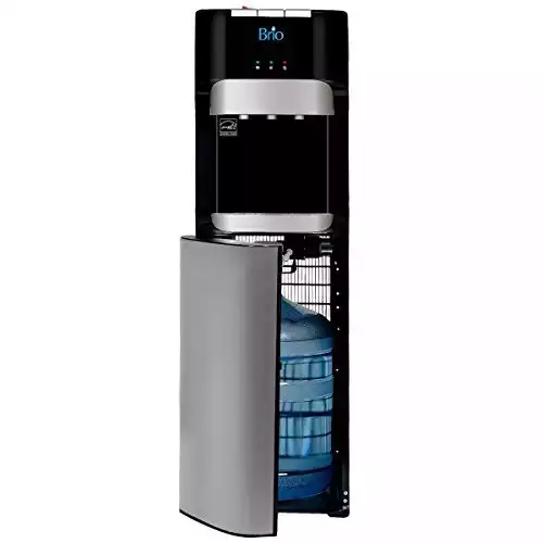 Brio Essential Series Bottom Load Hot, Cold & Room Water Cooler Dispenser - 3 Temperature Modes for Home or Office - UL / Energy Star Approved.
